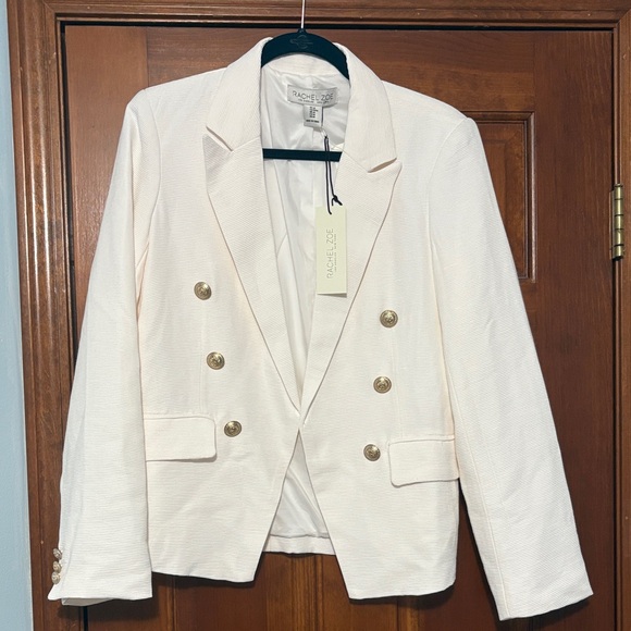 Rachel Zoe Jackets & Blazers - Rachel Zoe | Ivory Blazer with Gold Accents
